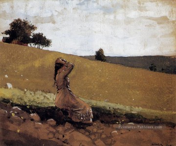  pittore - La colline verte aka Sur la colline réalisme peintre Winslow Homer